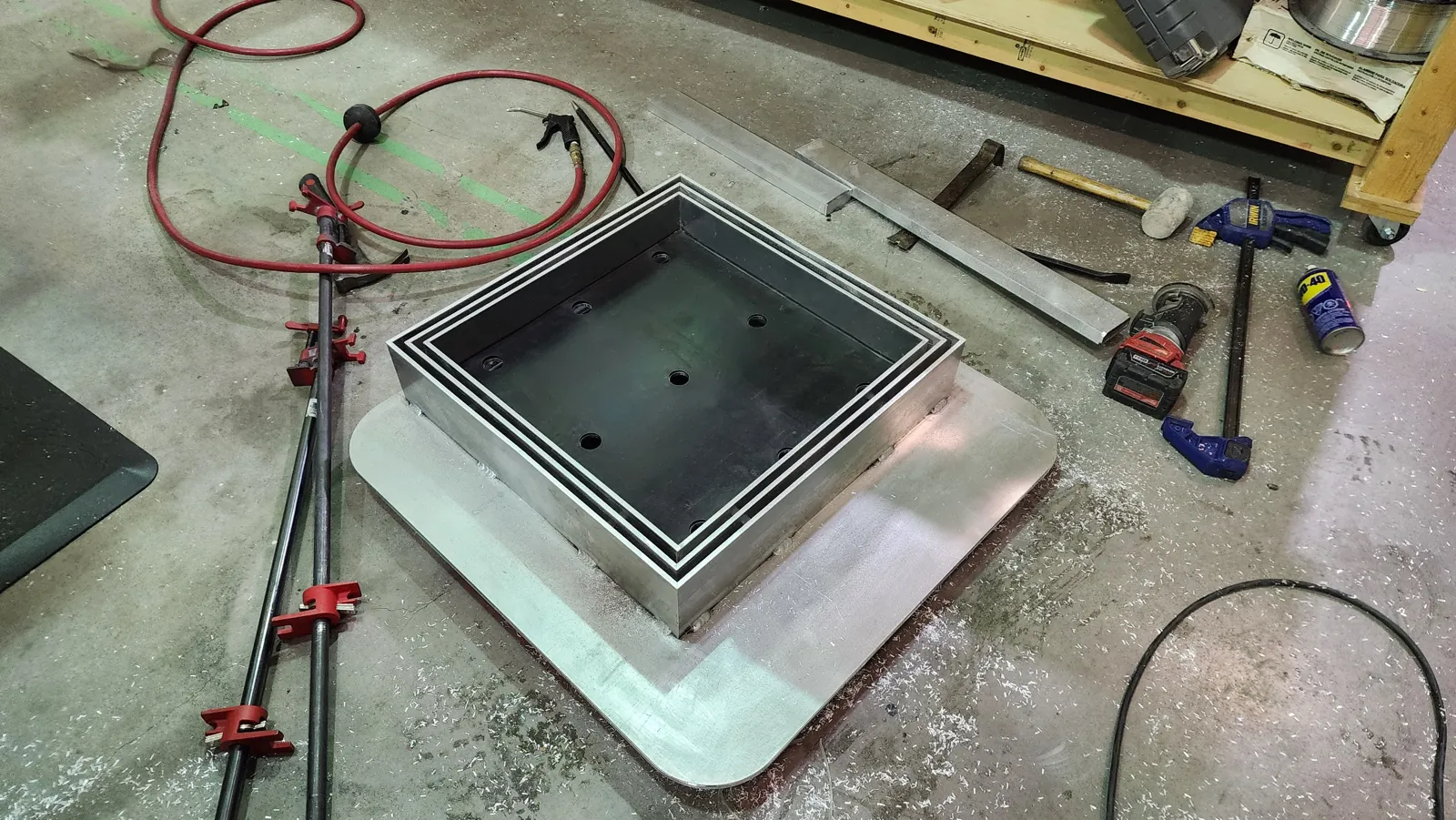 TIG welded aluminum box fabrication