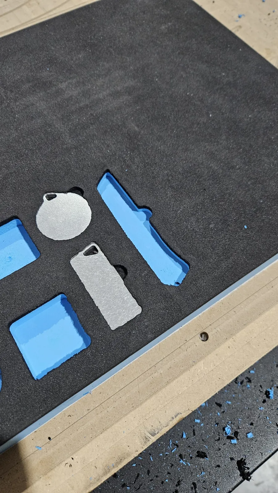Custom cut EVA foam pieces