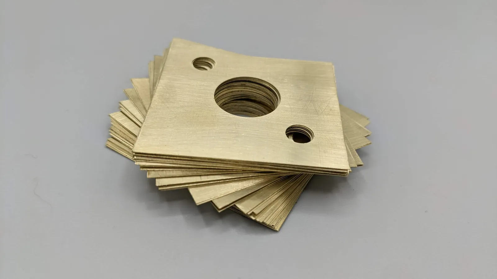 Laser engraved brass plates
