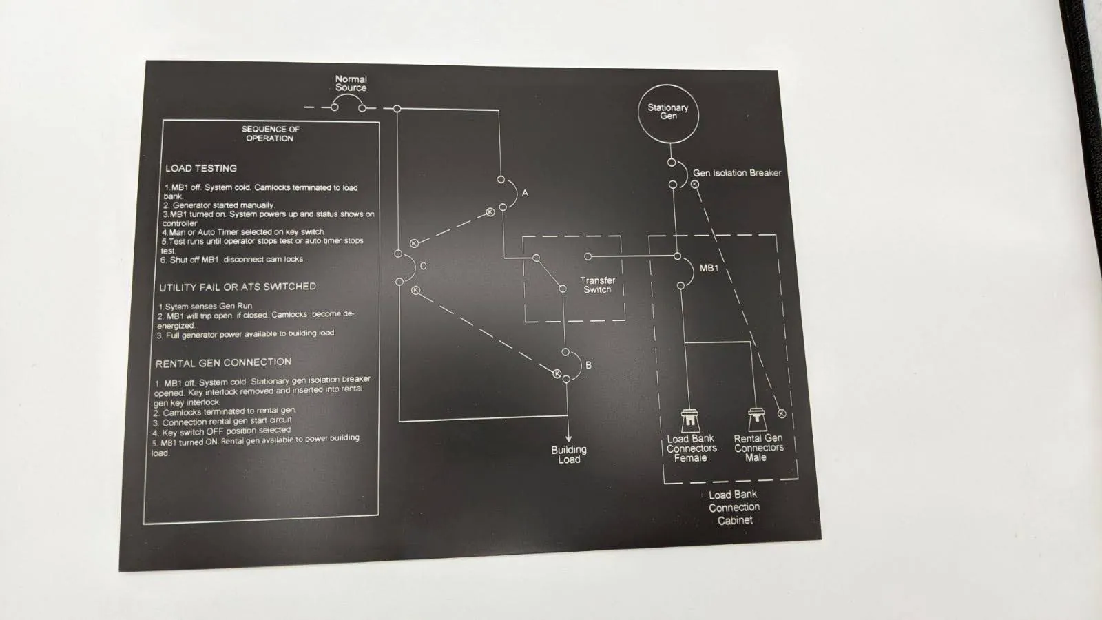 Laser marked black anodized panel