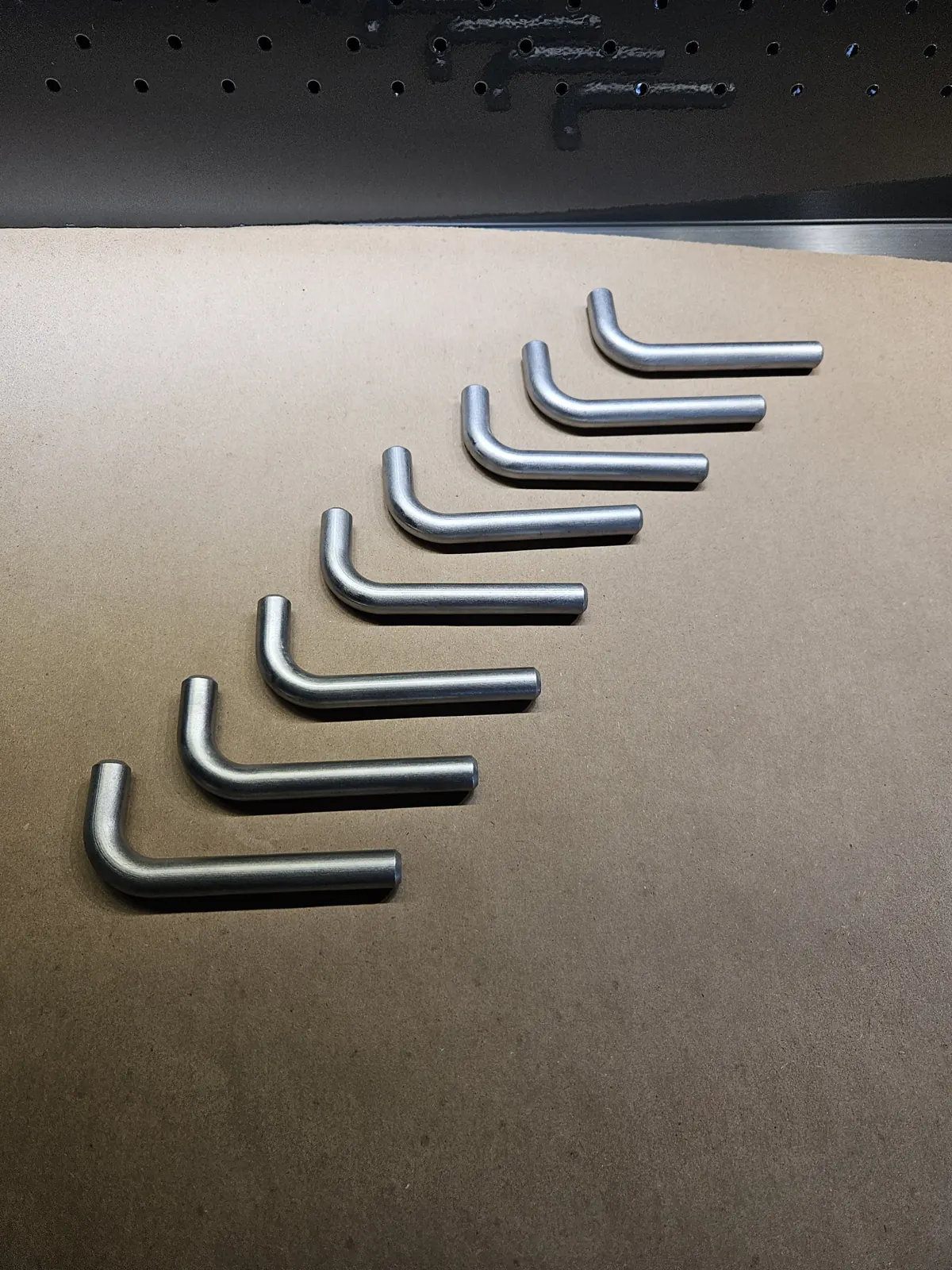 Bent stainless handles, fabrication work by Spark Fabrication in Richmond, BC
